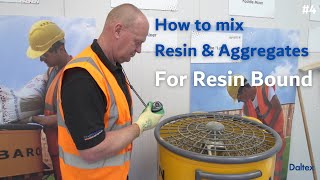 Mixing Resin amp Aggregates for Resin Bound Surfaces  Part 4 [upl. by Rice]