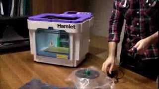 Unpacking 3D Printer Hamlet 3DX100 Unboxing Stampante 3D Hamlet 3DX100 [upl. by Annorah443]