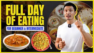 FULL DAY OF EATING for BEGINNERS amp INTERMEDIATE  DIET PLAN by Jeet Selal [upl. by Giarg988]