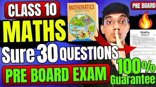 Maths Preboard KHATAM in 1 Video🔥 Class 10 [upl. by Bueschel]