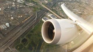 AMAZING GEnx SOUND United 78710 Evening Takeoff from Newark [upl. by Euphemiah495]