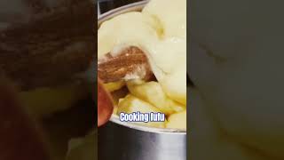 Cooking FUFU ghanafood [upl. by Aneram]