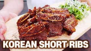 Korean Style Beef Short Ribs Recipe aka LA GALBI BBQ l Better Than Restaurants [upl. by Mintun]