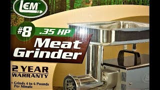 Using an LEM 8 Meat Grinder to Grind Venison [upl. by Durston]