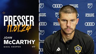 John McCarthy PostMatch Presser  11124 [upl. by Ahtekal]