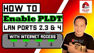 How to ENABLE All PLDT Fibr MODEMROUTER LAN ports  NO INTERNET Access on LAN 2 3 and 4  SOLVED [upl. by Settle742]