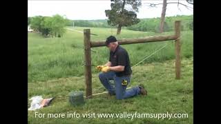 How to Build an OBriens Electric Fence for Horses [upl. by Teresita]