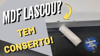 Como reparar MDF lascado na beirada Simples e barato [upl. by Suirauqed]