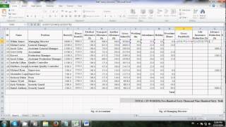 How to make salary sheet using Microsoft Excel [upl. by Archer895]