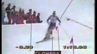 Alberto Tomba wins slalom Garmisch 1993 [upl. by Wilscam308]