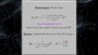 Problem 1240  Relativistic Mechanics Dynamics Introduction to Electrodynamics [upl. by Lytsyrk]