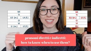 How to know when to use PRONOMI DIRETTI or INDIRETTI Italian audio  Learn Italian with Lucrezia [upl. by Ogata]