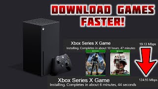 How to download games faster on the Xbox Series X [upl. by Boser]