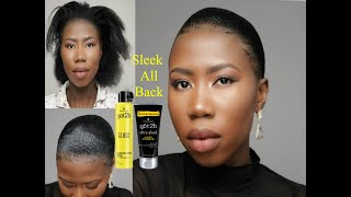 HOW TO Got2b glued amp got2b spray to do all Sleek Back Tutorial  AMI FULLEST [upl. by Denni]