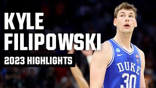 Kyle Filipowski 2023 NCAA tournament highlights [upl. by Acirretal]