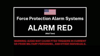 WailSiren Tone US Military Base  Alarm Red IRAQ [upl. by Adnor]