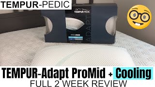 TEMPURAdapt Pro Pillow by TEMPURPEDIC  ProMid  COOLING  SLEEPING REVIEW [upl. by Guidotti]