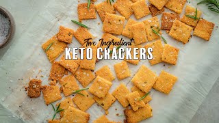 Two Ingredient Keto Crackers  Simple Keto Snacks [upl. by Sholeen]