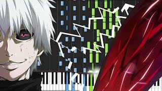 Unravel  Tokyo Ghoul Opening Piano Tutorial Synthesia  Animenz [upl. by Lletnahs]