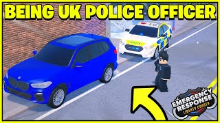 Becoming a POLICE OFFICER on the BIGGEST UK SERVER for ERLC Emergency Response Liberty County [upl. by Cathyleen]