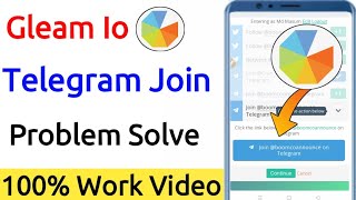 Gleam io telegram Join problem solve 100 work Bangla gleam Io Airdrop join problem solve [upl. by Aderb]