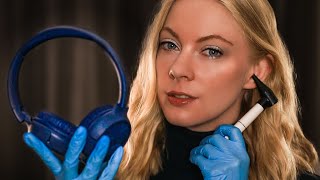 ASMR Ear Cleaning amp Headphone Hearing Test 🎧 Whisper Beep Test Ear to Ear Layered Sounds [upl. by Ait]