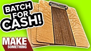 How to Make a Super Awesome Fancy Clip Board  Woodworking Project [upl. by Airpac681]