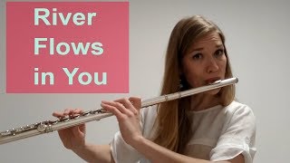 River Flows in You  Yiruma  Flute tutorial [upl. by Alolomo]