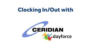 Clocking in amp out using Ceridian Dayforce English [upl. by Janaye]