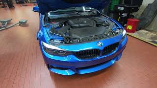 2020 BMW 430i F32 oil change  HOW TO [upl. by Eimoan]