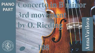 Concerto in B Minor Op35 3rd movement by O Rieding  for Violin piano accompaniment [upl. by Terrijo]