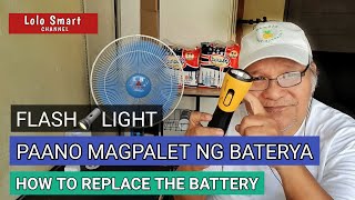 HOW TO REPLACE BATTERY OF A LED FLASHLIGHTTORCHLIGHT IN SIMPLE AND DETAILED TUTORIAL [upl. by Klarrisa]