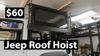 DIY Jeep Roof Hoist for 60 [upl. by Ritz]