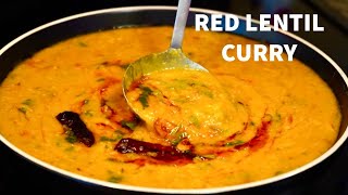 RED LENTIL CURRY  MASOOR DAL TADKA  MASOOR DAL RECIPE [upl. by Aven]