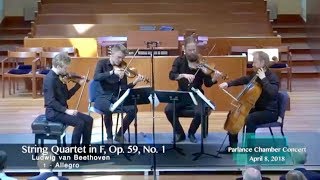 Danish String Quartet Beethoven’s String Quartet in F Op 59 No 1 [upl. by Chesna]