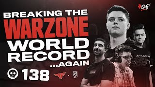 ATLANTA FAZE AND VIKKSTAR NEW 138 KILL COD WARZONE WORLD RECORD IN SQUADS [upl. by Litta]