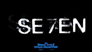 Se7en 1995 title sequence [upl. by Haropizt707]