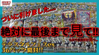 【神回】少しずつ貯めたテラフェス36パックを開封したら最後にアレを引きました【ポケカ】 [upl. by Christenson]