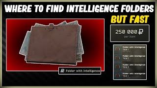 WHERE TO FIND A FOLDER WITH INTELLIGENCE IN ESCAPE FROM TARKOV  WHERE DOSE INTEL SPAWN  1211 [upl. by Assenat]