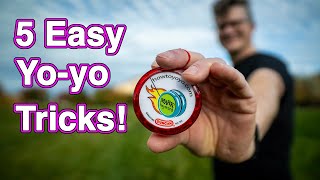 5 Easy Yoyo Tricks [upl. by Ehrman]