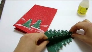 DIY Christmas Tree PopUp Card Tutorial  Easy amp Creative Holiday Crafts [upl. by Abehs]