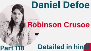 Summary in hindi of Robinson Crusoe  by Daniel Defoe [upl. by Nahsab]