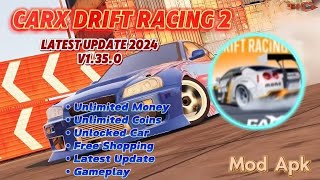 Carx Drift Racing 2 Mod Apk v1350 Unlimited Coins  Unlimited Money  Latest Update [upl. by Seumas]