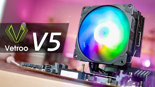 Vetroo V5 CPU Cooler Review  Is the HYPE Real [upl. by Eentruoc541]