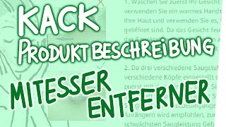 Kack Produktbeschreibung  Mitesser Entferner [upl. by Jarus854]