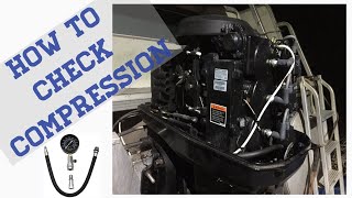 HOW TO DO A OUTBOARD COMPRESSION TEST [upl. by Ahseikram]