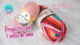 Proyectos a crochet con 1 ovillo de lana [upl. by Nrol]