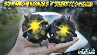 HJG Y shape Mercedes Fog Lights for Motorcycle amp Car [upl. by Judson]