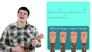 Hey Soul Sister  Train  Easy Ukulele Tutorial amp Cover 13 [upl. by Trumann]