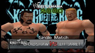 WWF Wrestlemania 2000  Bradshaw vs Jeff Jarrett  Exhibition  RetroArch [upl. by Jeanne]